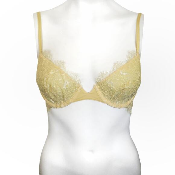 FREE PEOPLE Allure underwire lace classic bra in honey bee Size 34B NEW - Picture 1 of 6